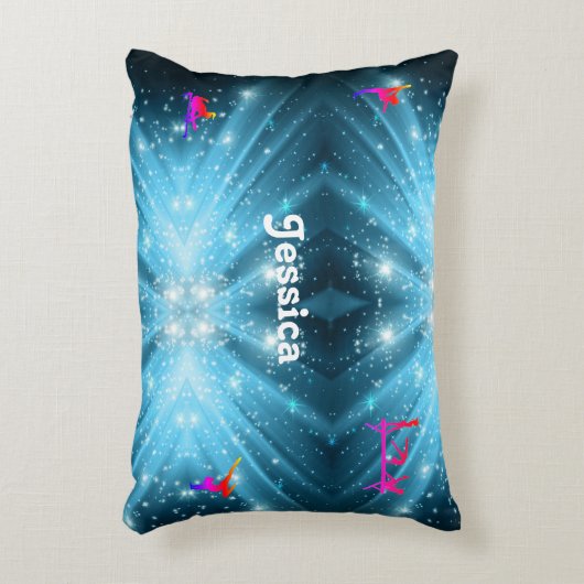 女パーソナライズされた子体操アクセント枕 アクセントクッション (正面(垂直))