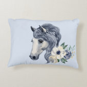 女パーソナライズされた子名の枕 アクセントクッション (裏面)