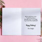 女パーソナライズされた子用の甘い人魚誕生日カード カード