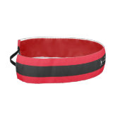 女パーソナライズされた子用の黒スリップまたは滑ること赤非ヘッドバンド アスレチックヘッドバンド (左)