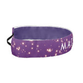 女パーソナライズされた子用スリップまたは滑ること紫ノンヘッドバンド アスレチックヘッドバンド (左)