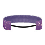 女パーソナライズされた子用スリップまたは滑ること紫ノンヘッドバンド アスレチックヘッドバンド (裏面)