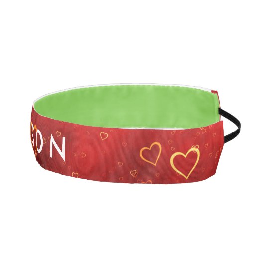 女パーソナライズされた子用スリップまたは滑ること黒ノンヘッドバンド アスレチックヘッドバンド (右)