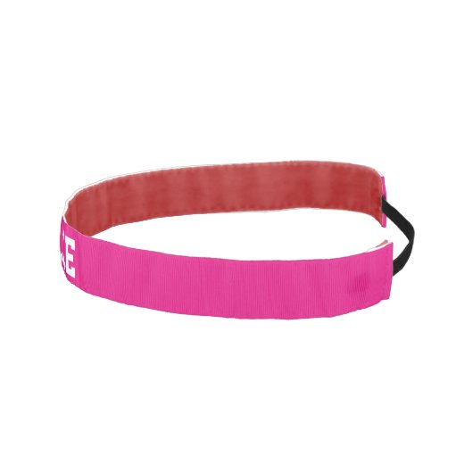 女パーソナライズされた子用ネオンピスリップまたは滑ることンク非ヘッドバンド アスレチックヘッドバンド (右)