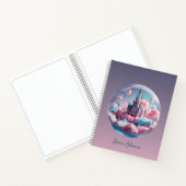 女パーソナライズされた子用ファンタジー城ノート ノートブック (内部)