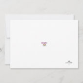 女パーソナライズされた子用VIPフォト招待状 案内状 (裏面)