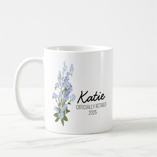 女パーソナライズされた性の定年ギフト コーヒーマグカップ (左)