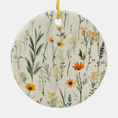 女パーソナライズされた性は英雄 セラミックオーナメント (裏面)