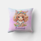 女パーソナライズされた性 クッション (裏面)