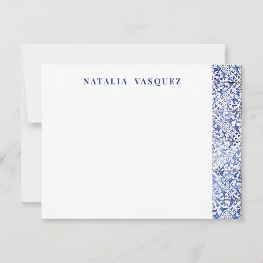 女パーソナライズされた性 ノートカード (正面)