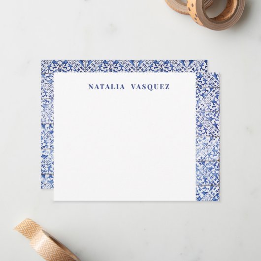 女パーソナライズされた性 ノートカード (正面/裏面インサイチュ)