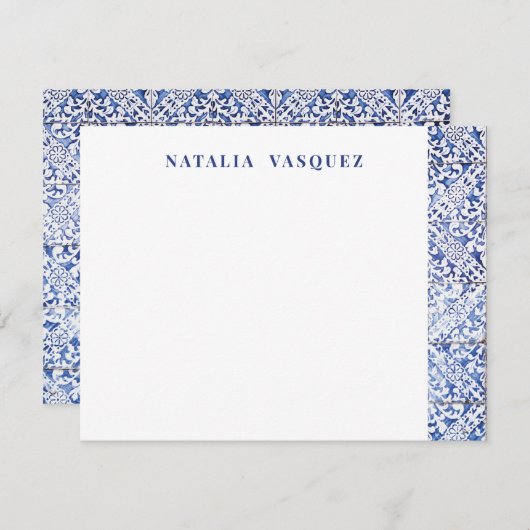 女パーソナライズされた性 ノートカード (正面/裏面)