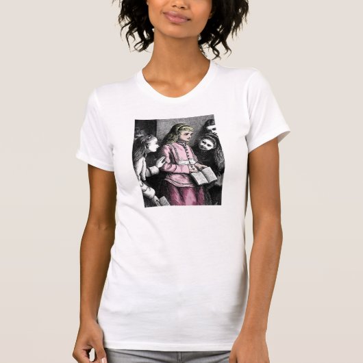 女ビクトリアンのシャツ Tシャツ (正面)