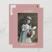女ビクトリアンの子が着飾った!ポストカード ポストカード (正面/裏面)