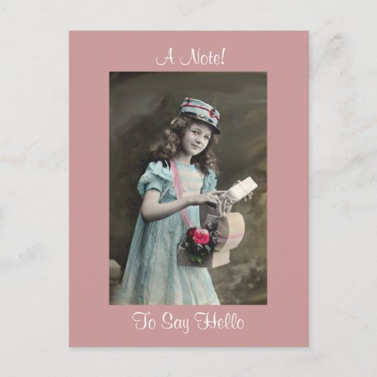 女ビクトリアンの子が着飾った!ポストカード ポストカード (正面)