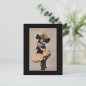 女ビクトリアンの子はがき ポストカード (スタンド正面)