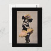 女ビクトリアンの子はがき ポストカード (正面/裏面)