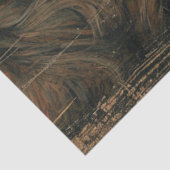 女ビクトリアンの子ブラックキャットレッドポピー抽象芸術アート 薄葉紙 (詳細)