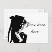 女ビクトリアンの子 ポストカード (正面/裏面)