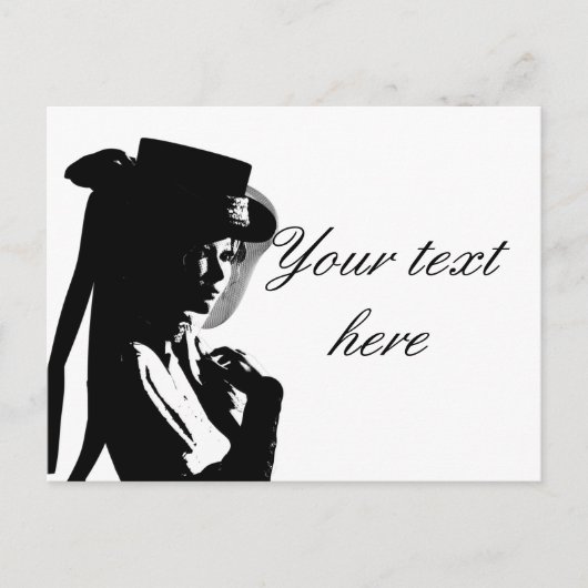 女ビクトリアンの子 ポストカード (正面)