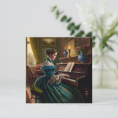 女ビクトリアンの遊ピアノ カード (スタンド正面)