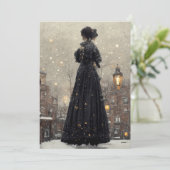 女ビクトリアンの雪景色 サンキューカード (スタンド正面)