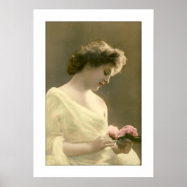 女ビクトリアン性の回想的ロマンチック ポスター