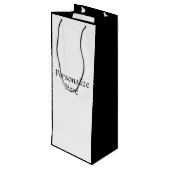 女ビクトリアン性ギブソン女の子お酒がおもしろい欲しい ワインギフトバッグ (裏面アングル)