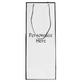 女ビクトリアン性ギブソン女の子お酒がおもしろい欲しい ワインギフトバッグ (裏面)