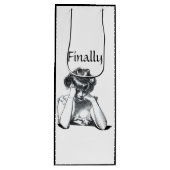 女ビクトリアン性ギブソン女の子お酒がおもしろい欲しい ワインギフトバッグ (正面)