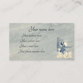 女ビクトリアン性自転車 名刺