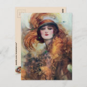 女ビクトリアン性 ポストカード (正面/裏面)