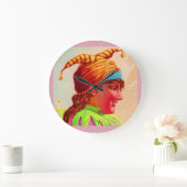 女ビクトリアン性 ラージ壁時計 (ホーム)