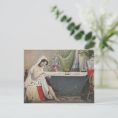 女ビクトリアン水浴 ポストカード (スタンド正面)