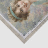 女ビクトリアン色数々の背景ピンクのバラ 薄葉紙 (詳細)