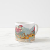 女ビクトリアン赤シャンパンハッピー エスプレッソカップ (正面右)