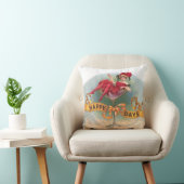 女ビクトリアン赤シャンパンハッピー クッション (椅子)