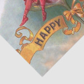 女ビクトリアン赤シャンパンハッピー 薄葉紙 (詳細)