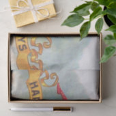 女ビクトリアン赤シャンパンハッピー 薄葉紙 (ギフト)