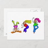 女ファンキーの子 ポストカード (正面/裏面)