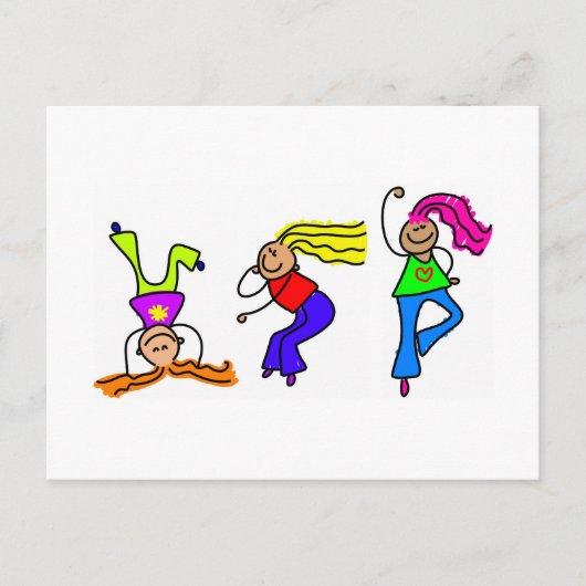 女ファンキーの子 ポストカード (正面)