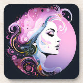 女フェミニン性美しい コースター (正面)