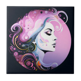 女フェミニン性美しい タイル