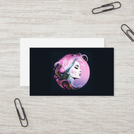 女フェミニン性美しい 名刺