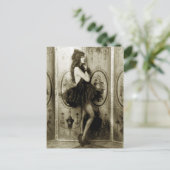 女フランスのの子の写真はがき ポストカード (スタンド正面)