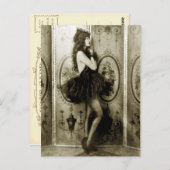 女フランスのの子の写真はがき ポストカード (正面/裏面)