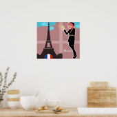 女フランスのの子ポスター ポスター (キッチン)