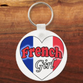 女フランスのの子 キーホルダー (正面)