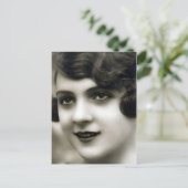 「女フランスのの子」ヴィンテージ写真 ポストカード (スタンド正面)