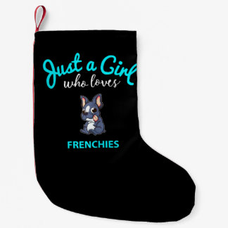 女フランスの子用ブルドッグフランスのブルドッグ スモールクリスマスストッキング